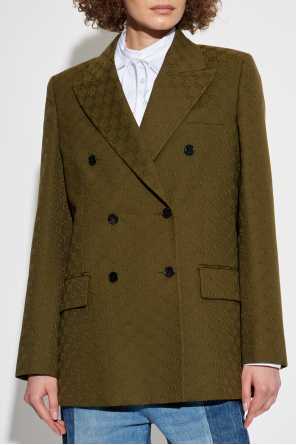 Gucci Dwurzędowa marynarka ze wzorem `GG`