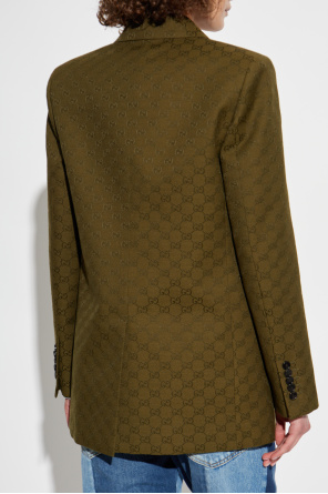 Gucci Dwurzędowa marynarka ze wzorem `GG`