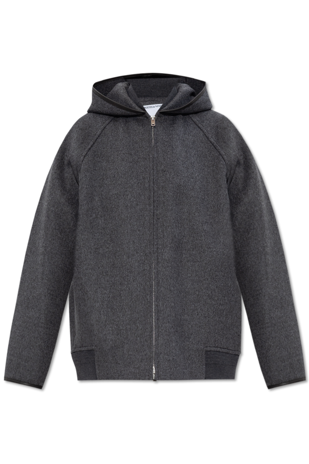 Wool jacket with hood od Bottega Veneta