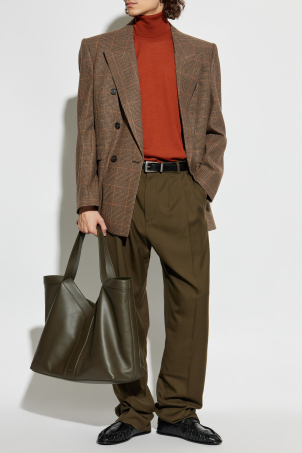 Saint Laurent Woll-Sakko mit Karomuster