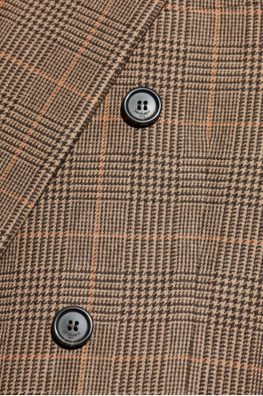 Saint Laurent Woll-Sakko mit Karomuster