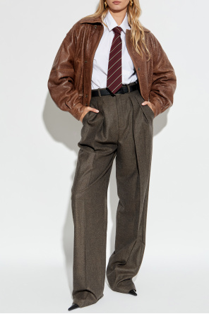 Lambskin leather jacket od Saint Laurent
