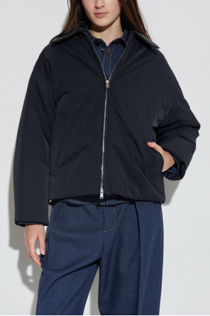 Bottega Veneta Daunenjacke mit abnehmbarem Lederkragen