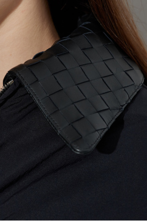 Bottega Veneta Daunenjacke mit abnehmbarem Lederkragen