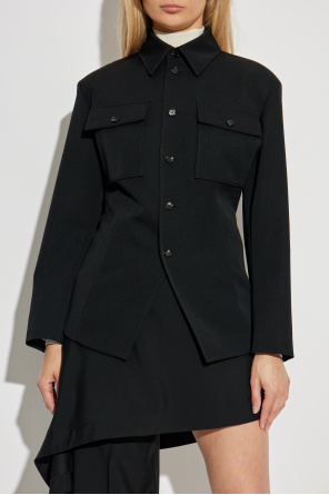 Bottega Veneta Wollhemd mit Taschen