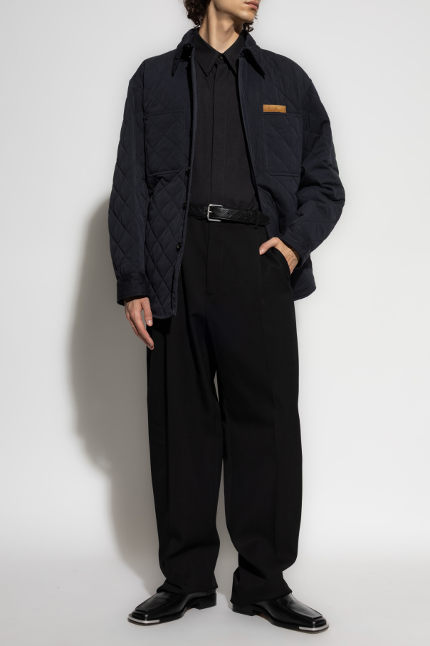 Bottega Veneta Pikowana kurtka z kieszeniami