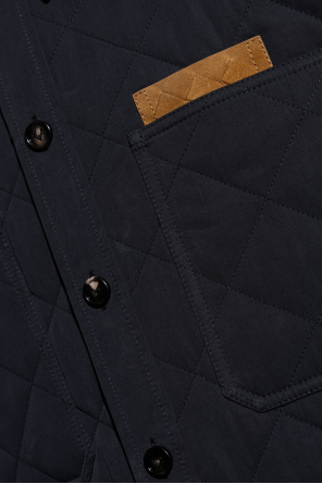 Bottega Veneta Pikowana kurtka z kieszeniami