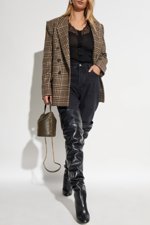 Saint Laurent Double-breasted checked blazer