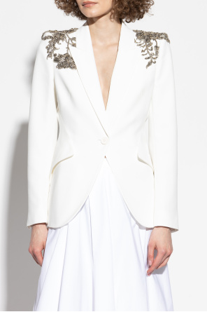 Alexander McQueen Blazer mit schimmernden Applikationen