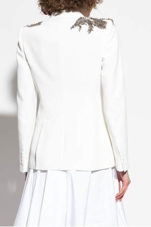 Alexander McQueen Blazer mit schimmernden Applikationen
