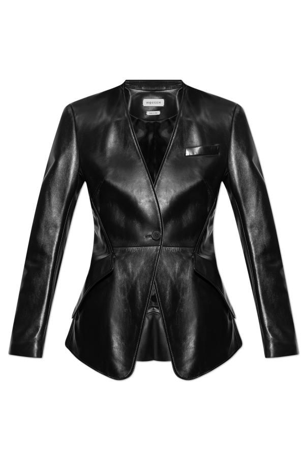 Leather blazer od Alexander McQueen