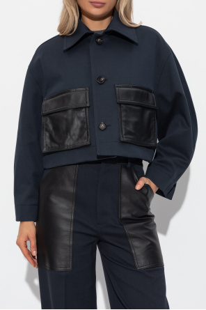 Bottega Veneta Kurtka ze skórzanymi kieszeniami