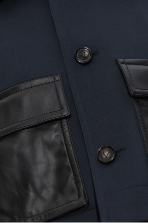 Bottega Veneta Kurtka ze skórzanymi kieszeniami