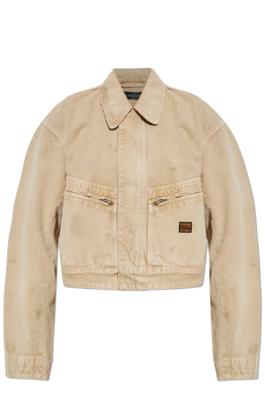 Denim jacket with `vintage` effect od Balenciaga