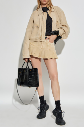 Denim jacket with `vintage` effect od Balenciaga