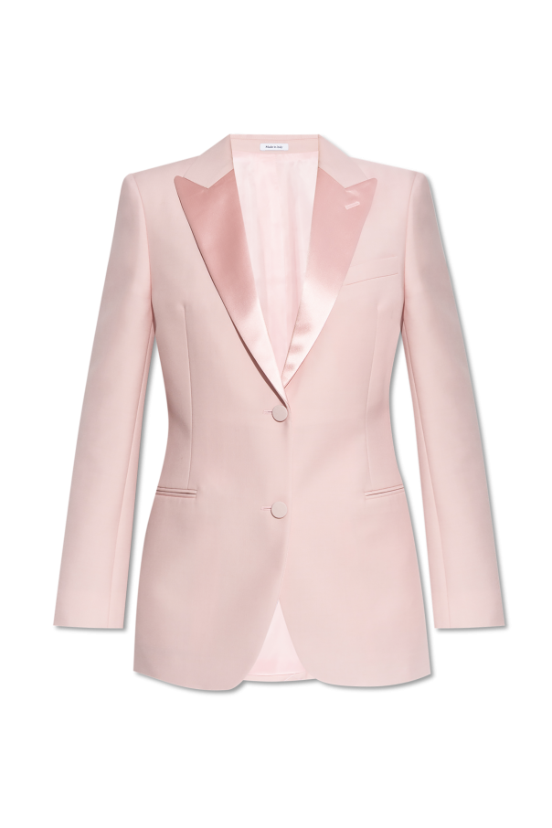 Blazer with satin insert od Alexander McQueen