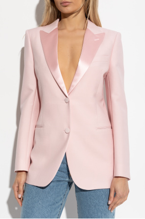Alexander McQueen Blazer with satin insert