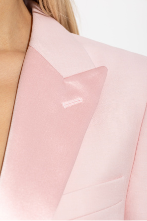 Alexander McQueen Blazer with satin insert