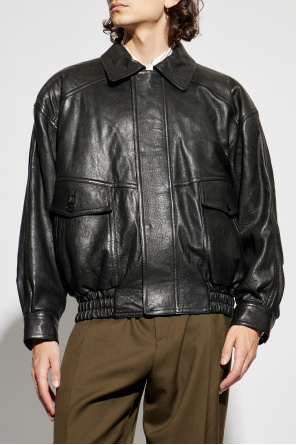 Saint Laurent Chaqueta de cuero