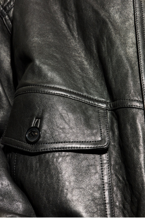 Saint Laurent Chaqueta de cuero