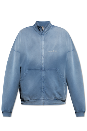 Sweatshirt with stand-up collar