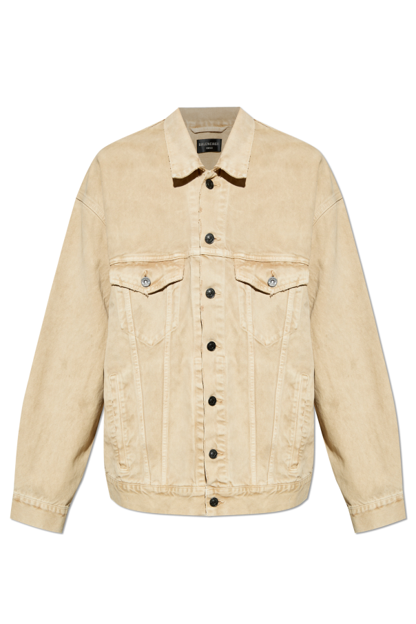 Denim jacket with `vintage` effect od Balenciaga