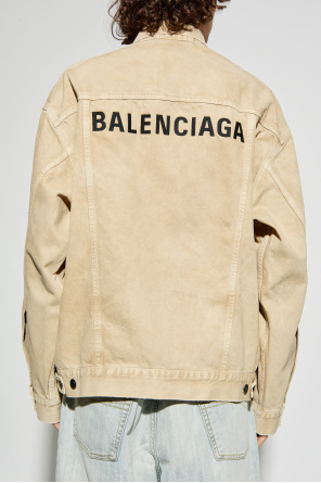 Balenciaga Jeansjacke mit "vintage"-Effekt