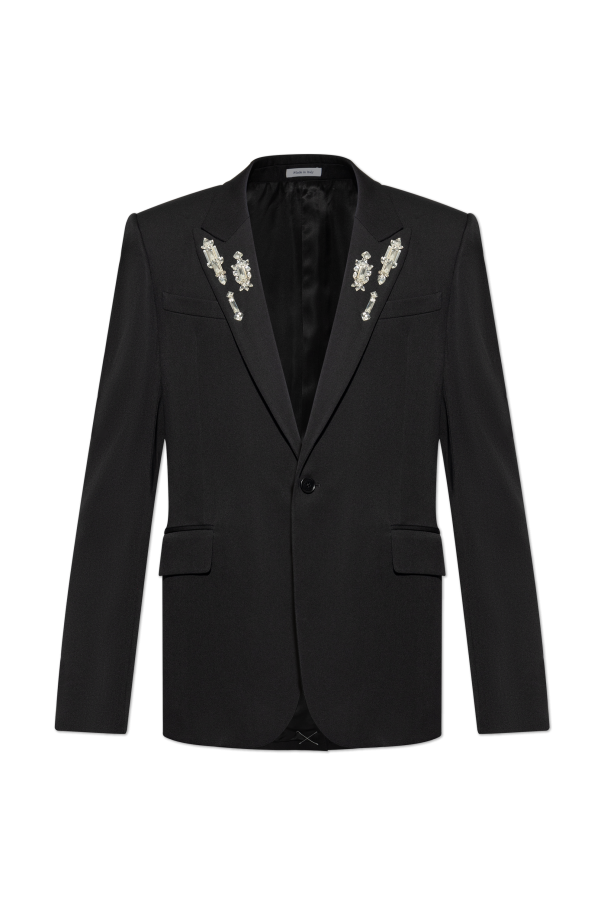 Blazer with shimmering appliqués od Alexander McQueen