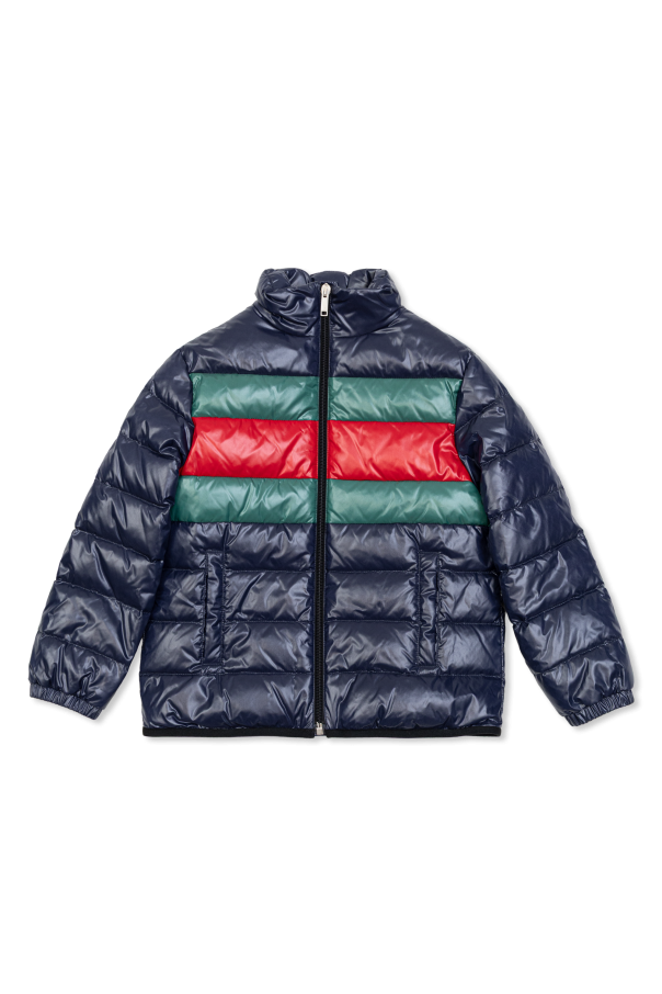 Down jacket with stand-up collar od Gucci Kids