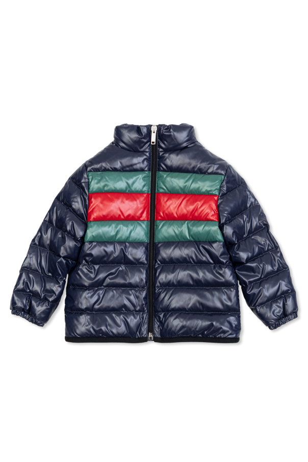 Down jacket with stand-up collar od Gucci Kids