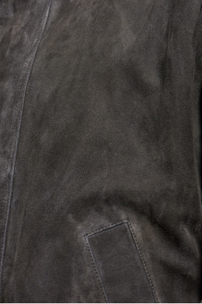 Balenciaga Wildlederjacke mit Stehkragen