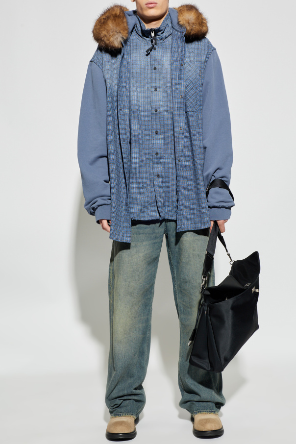 Balenciaga Hemd mit dekorativer Kapuze