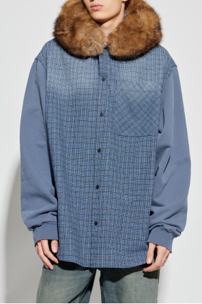 Balenciaga Hemd mit dekorativer Kapuze