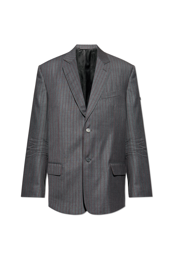 Wool blazer with pinstripe pattern od Balenciaga