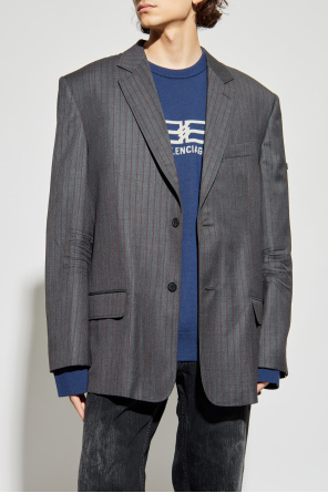 Balenciaga Wollblazer mit Nadelstreifenmuster