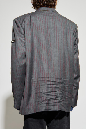 Balenciaga Wollblazer mit Nadelstreifenmuster