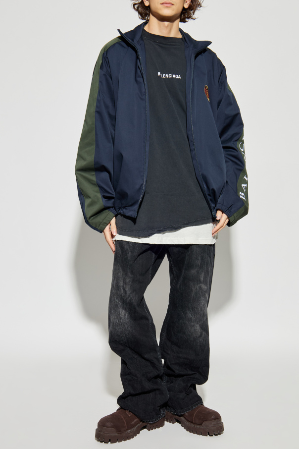 Balenciaga Baumwolljacke mit Stehkragen