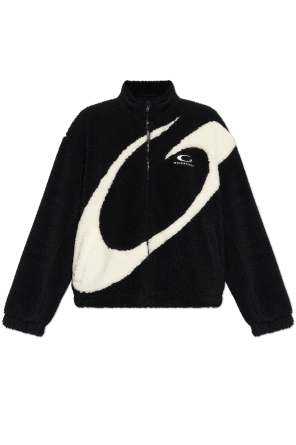 Fleece sweatshirt with logo