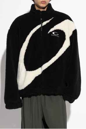 Balenciaga Polarowa bluza z logo