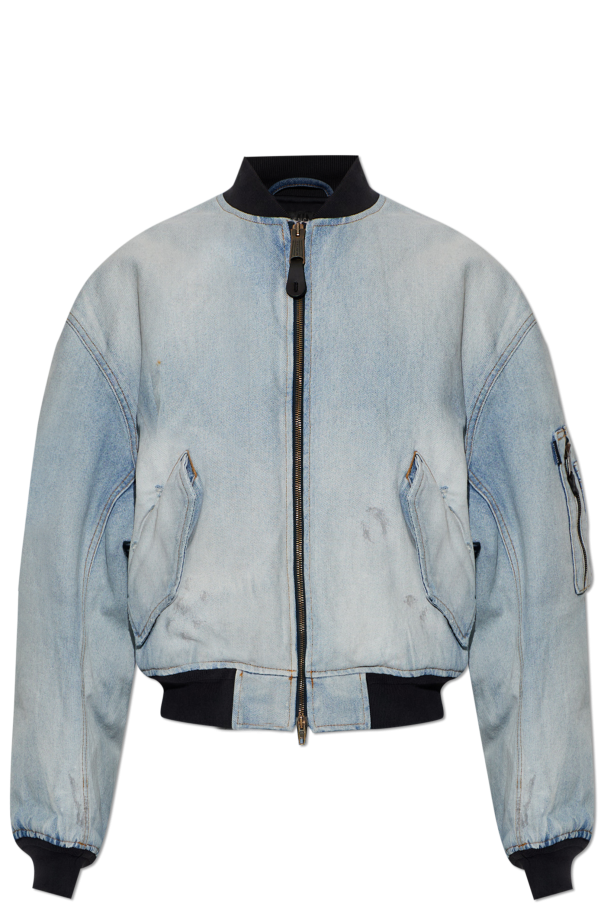 Denim bomber jacket od Balenciaga