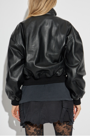 Balenciaga Leather bomber jacket