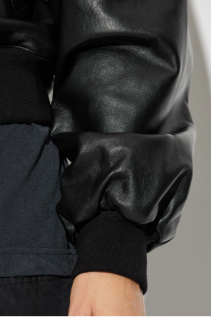 Balenciaga Leather bomber jacket