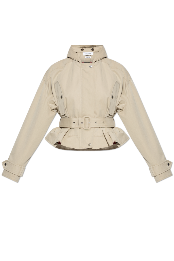 Alexander McQueen Kurtka z paskiem