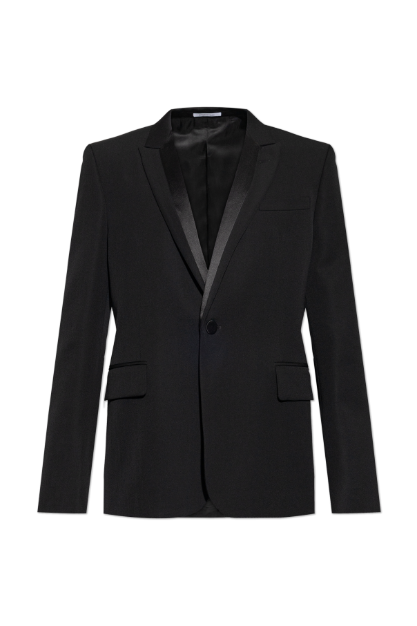Alexander McQueen Wool blazer with silk lapels