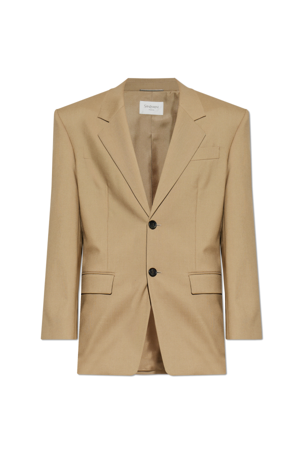 Wool blazer with notch lapels od Saint Laurent