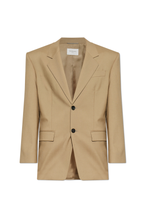 Wool blazer with notch lapels od Saint Laurent