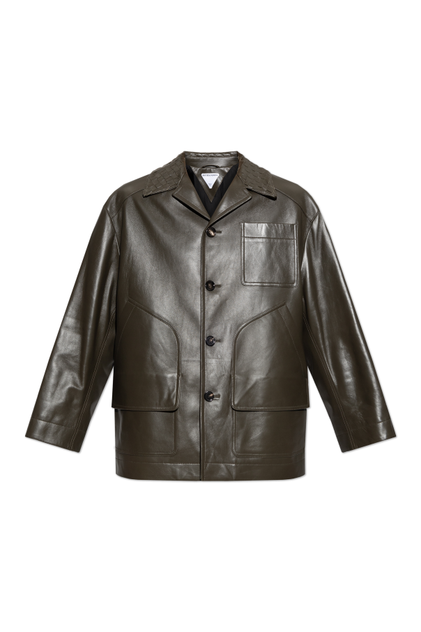 Lambskin leather jacket od Bottega Veneta