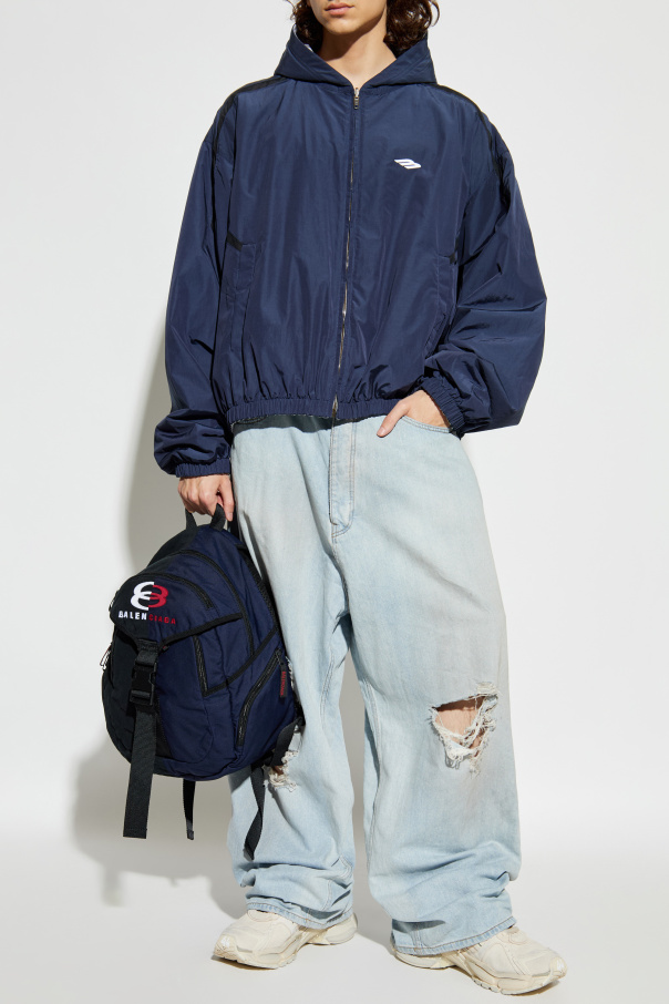 Balenciaga Wendbare Jacke mit Kapuze