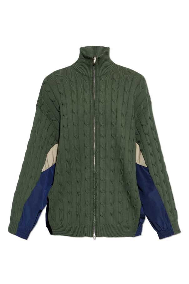 Cardigan made from combined fabrics od Balenciaga