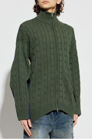 Balenciaga Cardigan made from combined fabrics